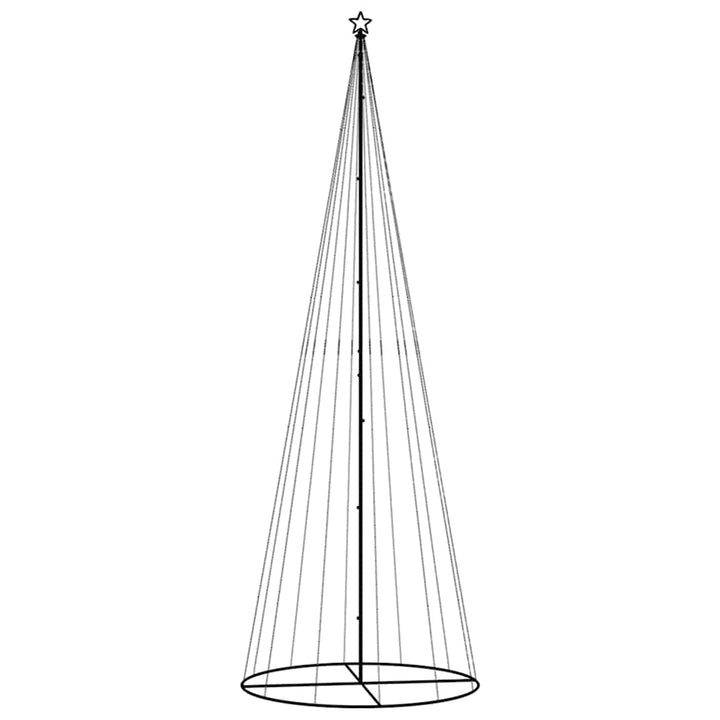 kegleformet juletræ 160x500 cm 732 LED'er blåt lys