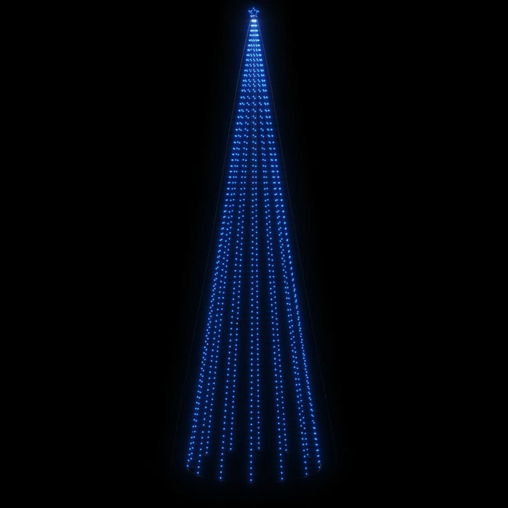 kegleformet juletræ 230x800 cm 1134 LED'er blåt lys