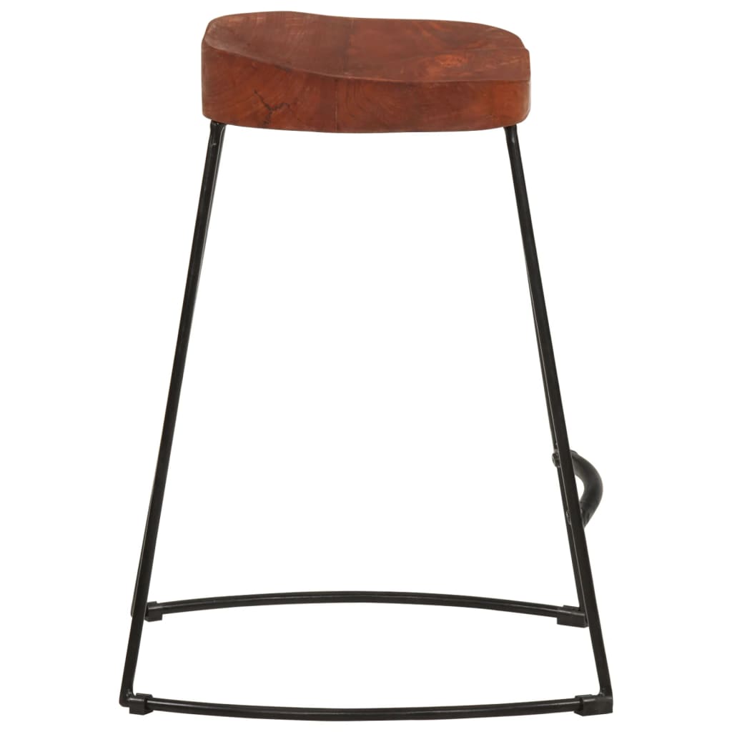 Gavin-barstole 2 stk. 45x38x53 cm massivt mangotræ