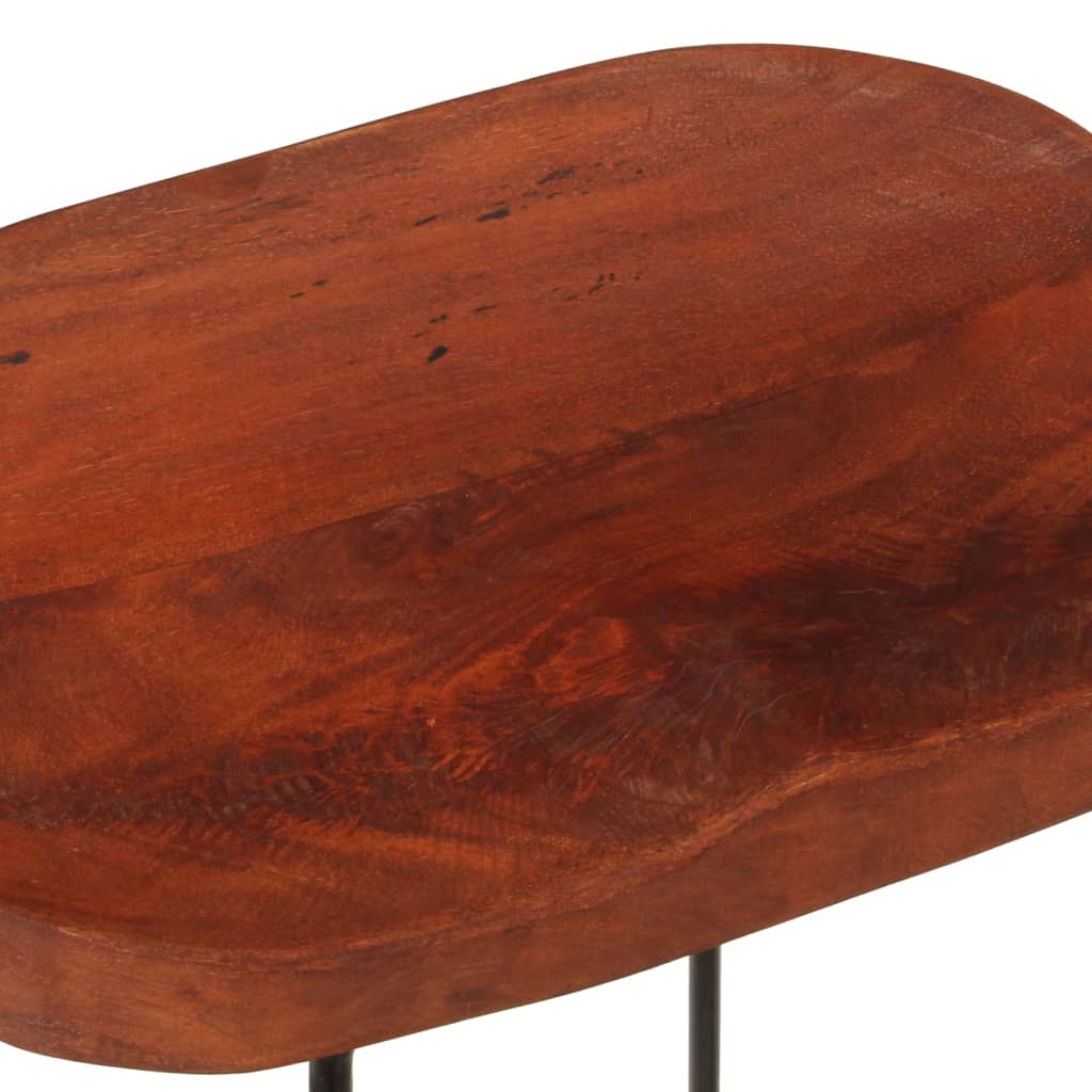 Gavin-barstole 2 stk. 45x38x53 cm massivt mangotræ