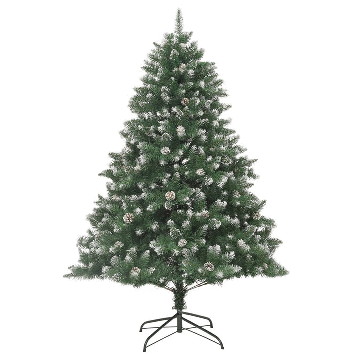 kunstigt juletræ med juletræsfod 210 cm PVC