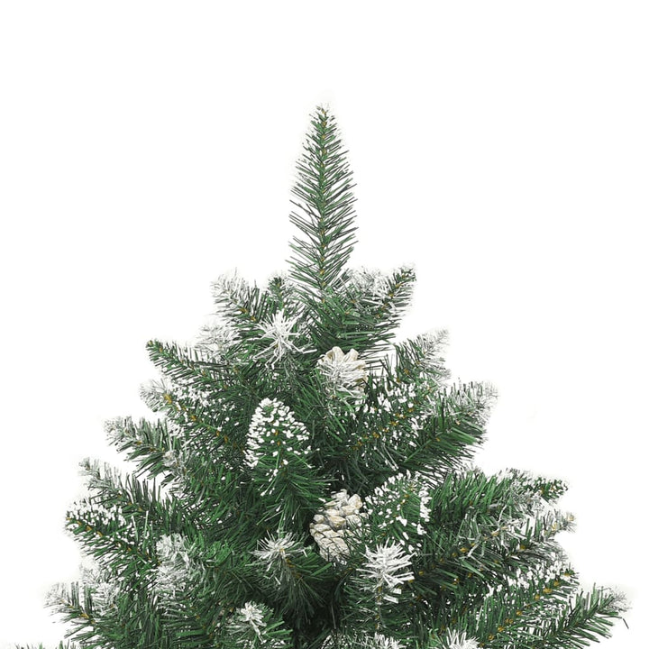 kunstigt juletræ med juletræsfod 210 cm PVC