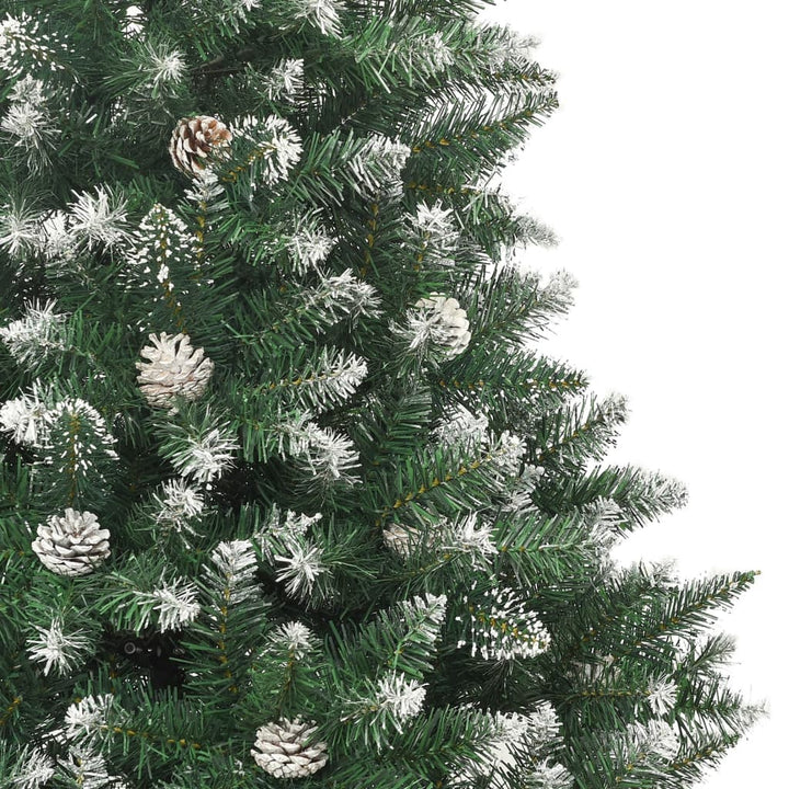 kunstigt juletræ med juletræsfod 210 cm PVC