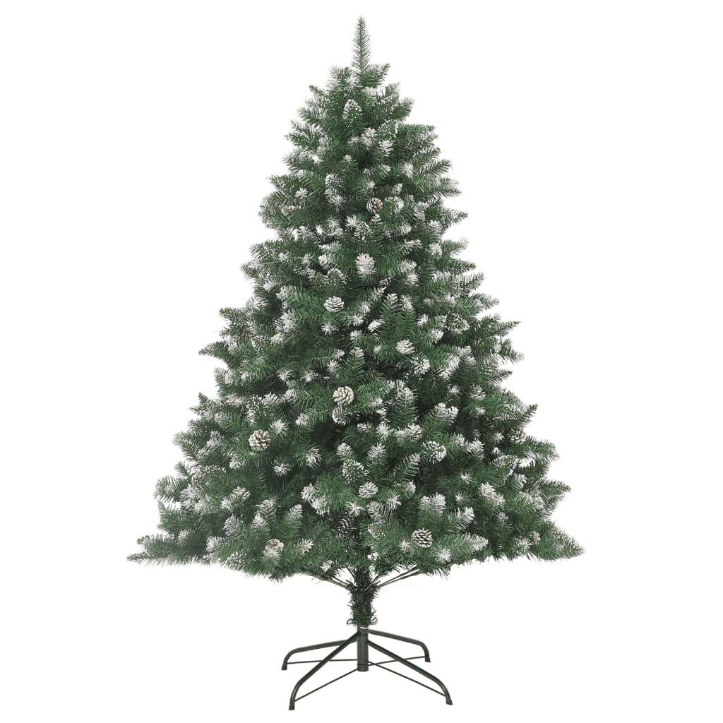 kunstigt juletræ med juletræsfod 240 cm PVC
