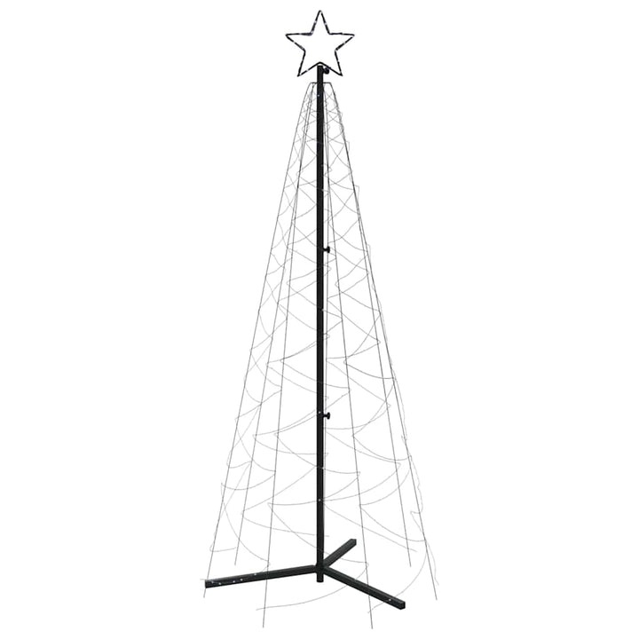 kegleformet juletræ 70x180 cm 200 LED'er kold hvid