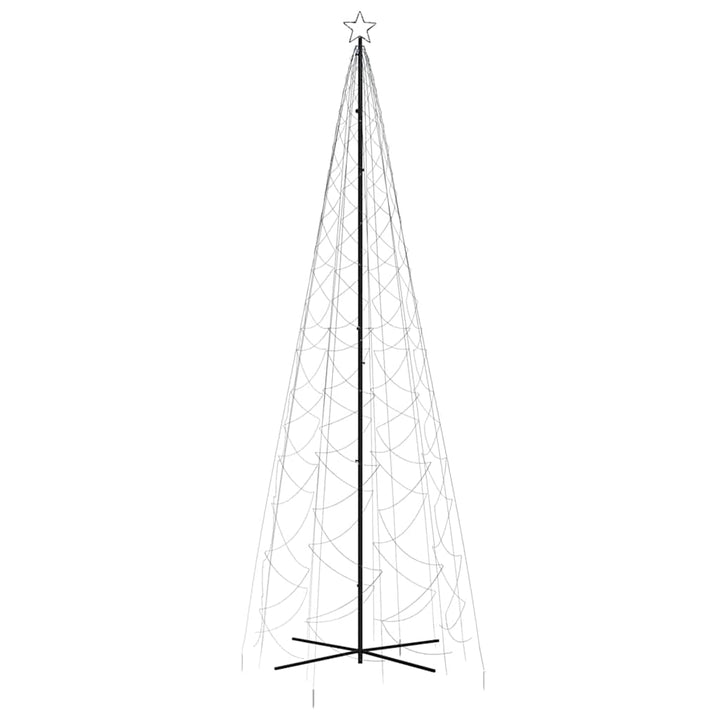 kegleformet juletræ 160x500 cm 1400 LED'er koldt hvidt lys