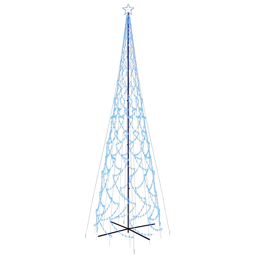 kegleformet juletræ 230x800 cm 3000 LED'er blåt lys