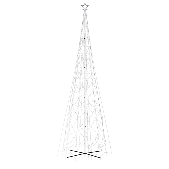 kegleformet juletræ 230x800 cm 3000 LED'er blåt lys