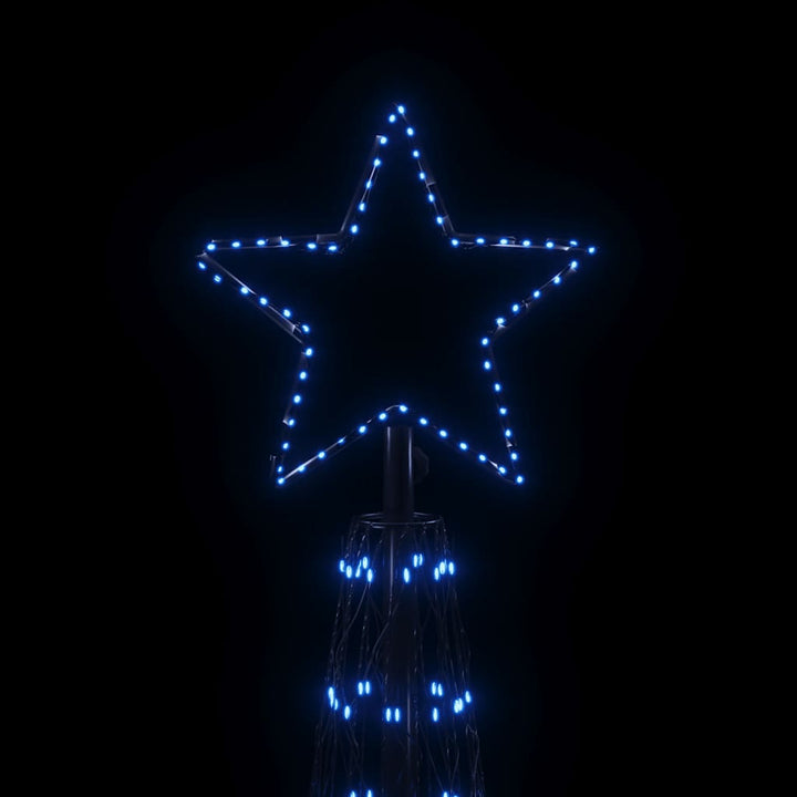 kegleformet juletræ 230x800 cm 3000 LED'er blåt lys