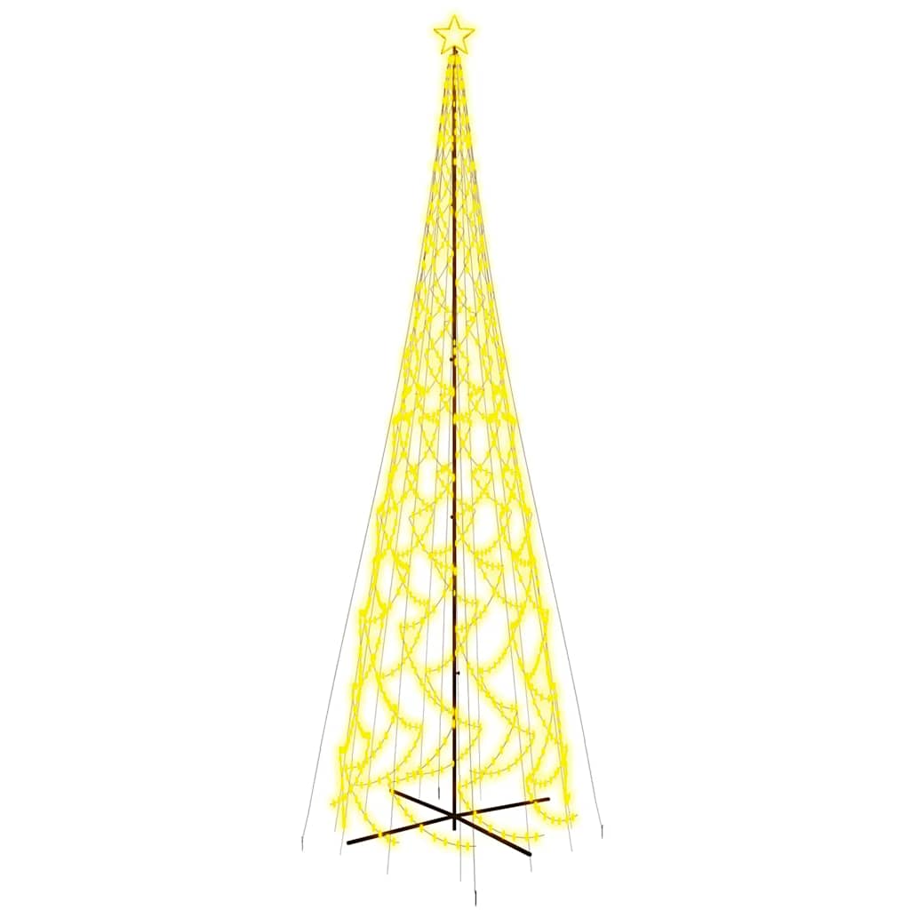 kegleformet juletræ 230x800 cm 3000 LED'er varmt hvidt lys
