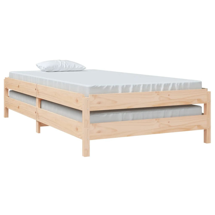 stabelbar seng 80x200 cm massivt fyrretræ
