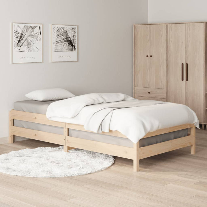 stabelbar seng 90x190 cm massivt fyrretræ
