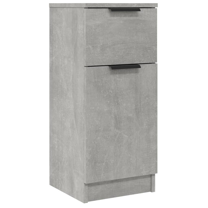 skænke 2 stk. 30x30x70 cm konstrueret træ betongrå