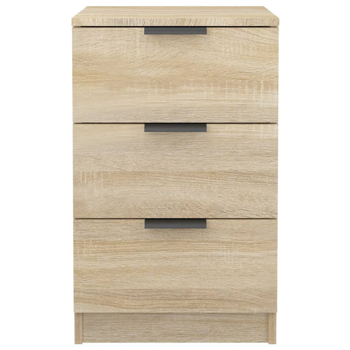 sengeborde 2 stk. 40x36x65 cm sonoma-eg