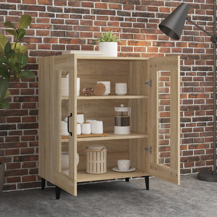 skænk 69,5x34x90 cm konstrueret træ sonoma-eg