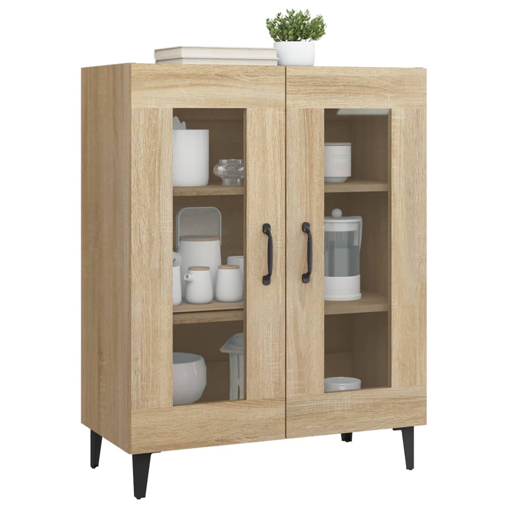 skænk 69,5x34x90 cm konstrueret træ sonoma-eg