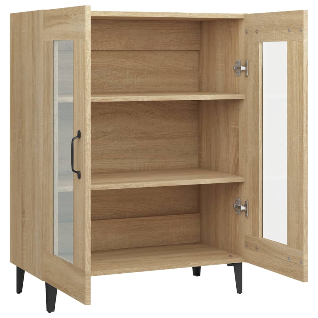 skænk 69,5x34x90 cm konstrueret træ sonoma-eg