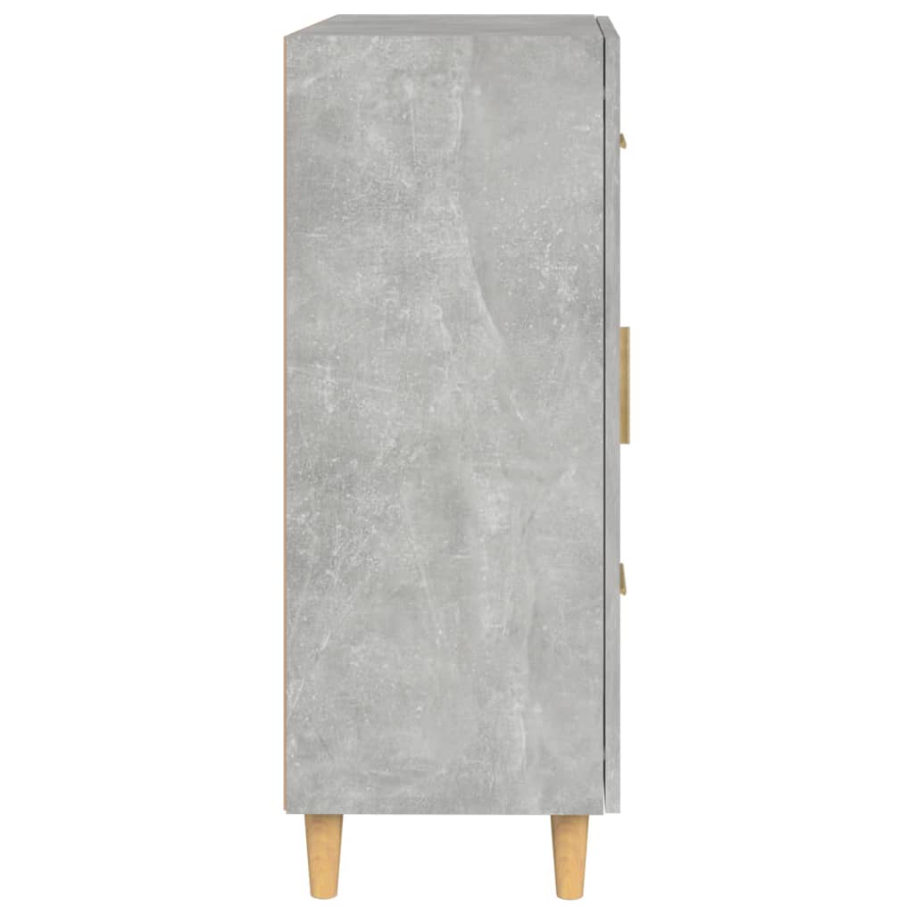 skænk 69,5x34x90 cm konstrueret træ betongrå