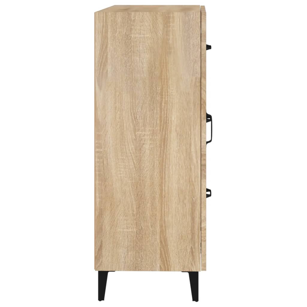 skænk 69,5x34x90 cm konstrueret træ sonoma-eg