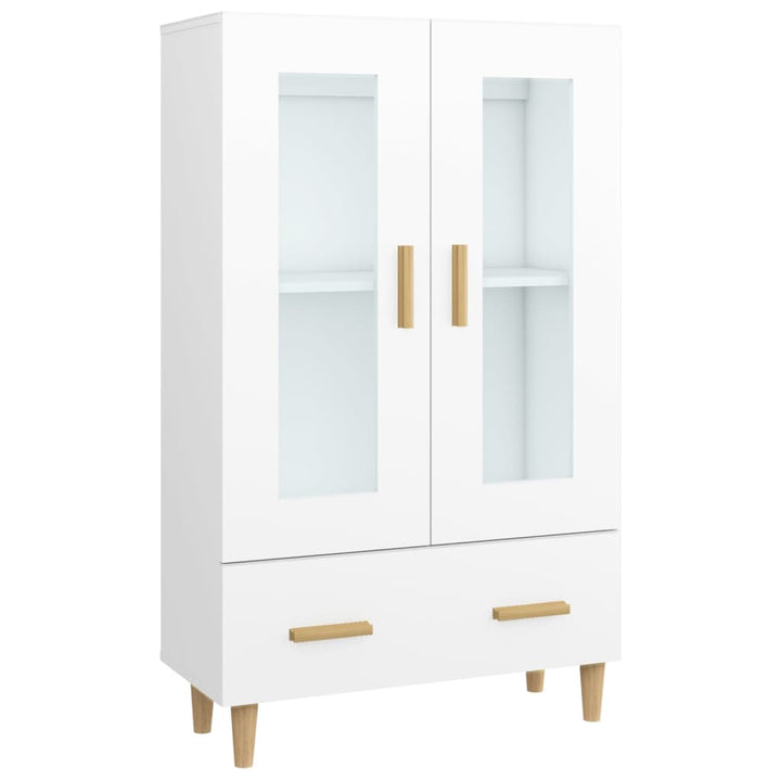 skab 70x31x115 cm konstrueret træ hvid