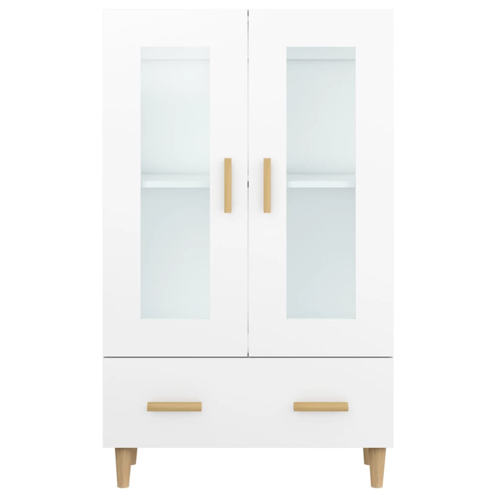skab 70x31x115 cm konstrueret træ hvid