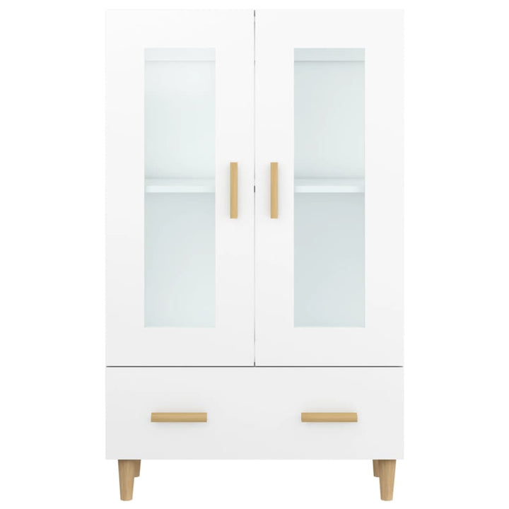 skab 70x31x115 cm konstrueret træ hvid