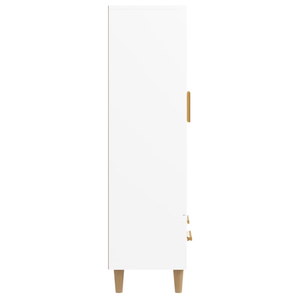 skab 70x31x115 cm konstrueret træ hvid