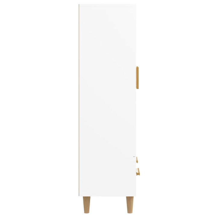 skab 70x31x115 cm konstrueret træ hvid