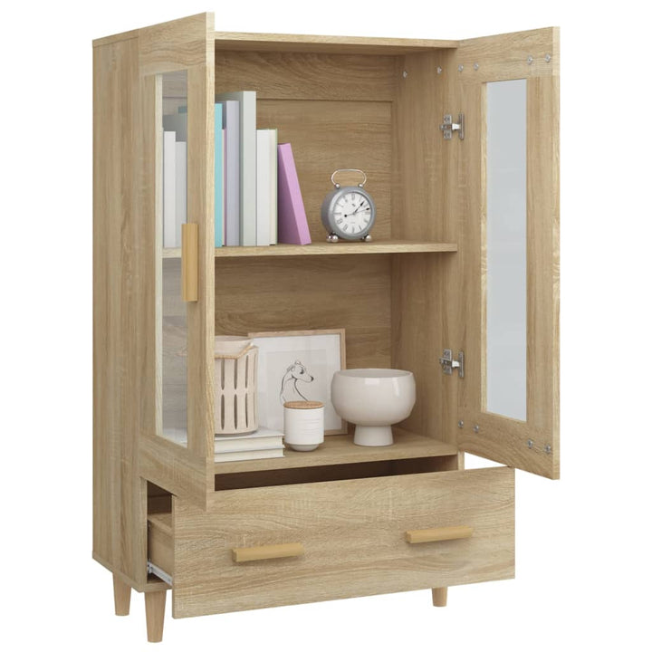 skab 70x31x115 cm konstrueret træ sonoma-eg