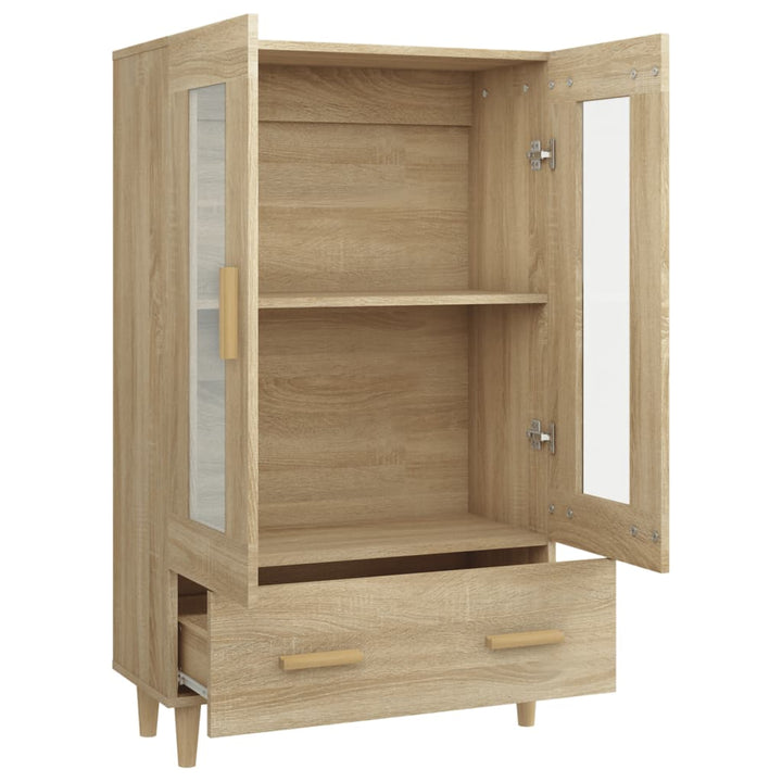 skab 70x31x115 cm konstrueret træ sonoma-eg