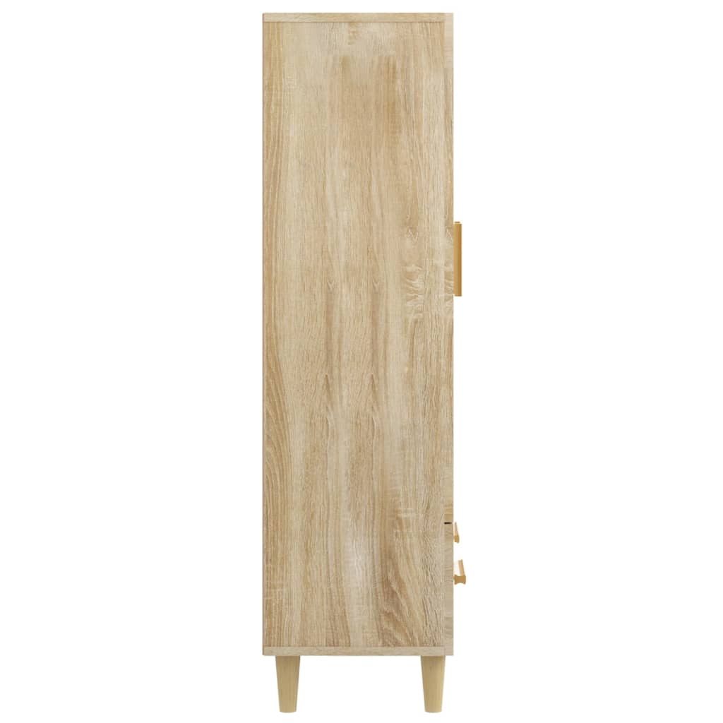 skab 70x31x115 cm konstrueret træ sonoma-eg