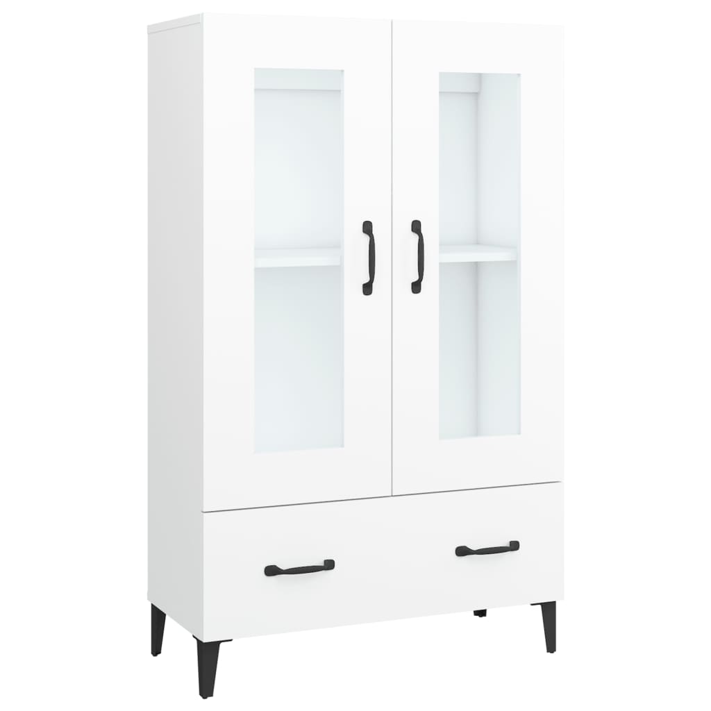skab 70x31x115 cm konstrueret træ hvid