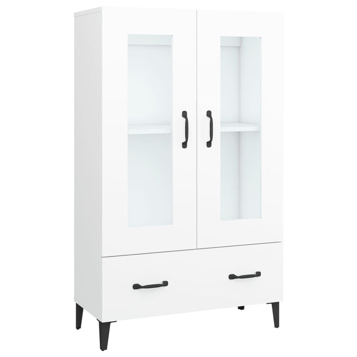 skab 70x31x115 cm konstrueret træ hvid