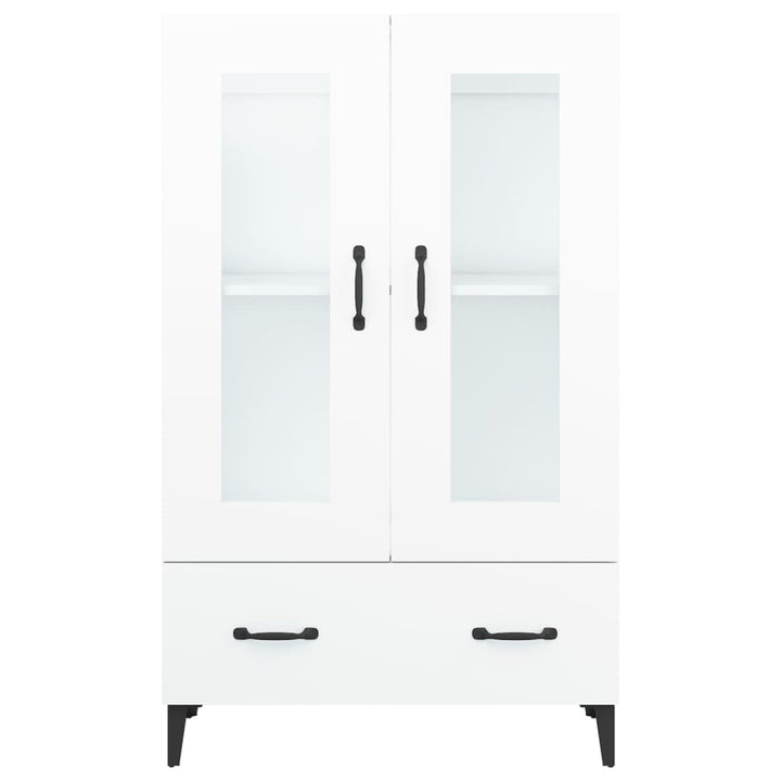 skab 70x31x115 cm konstrueret træ hvid
