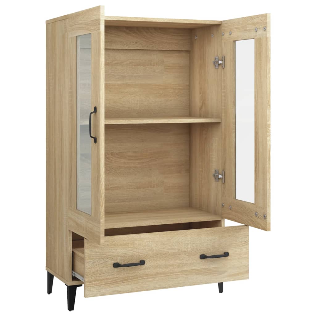 skab 70x31x115 cm konstrueret træ sonoma-eg