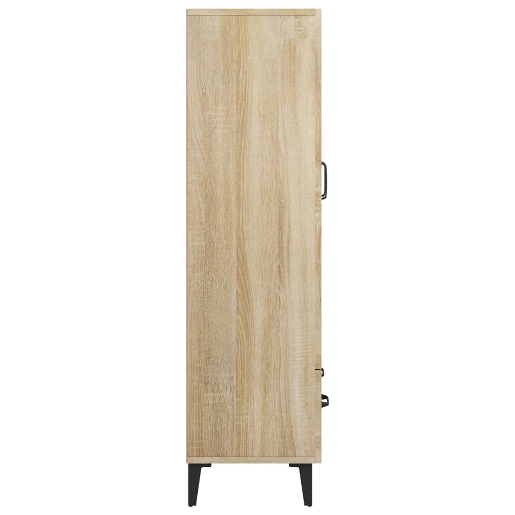 skab 70x31x115 cm konstrueret træ sonoma-eg