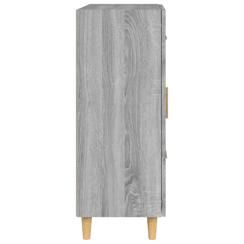 skænk 69,5x34x90 cm konstrueret træ grå sonoma-eg