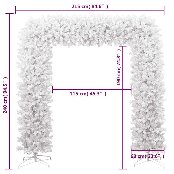 juleguirlande 240 cm hvid