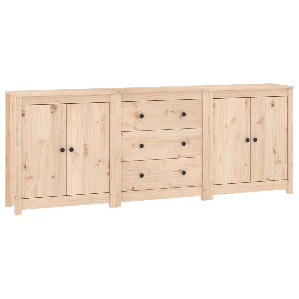 skænk 210x35x80 cm massivt fyrretræ