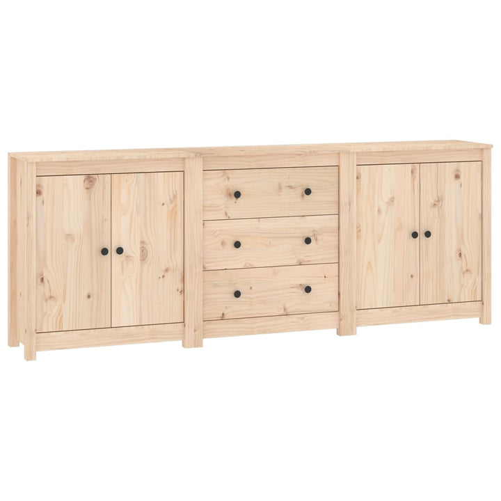 skænk 210x35x80 cm massivt fyrretræ