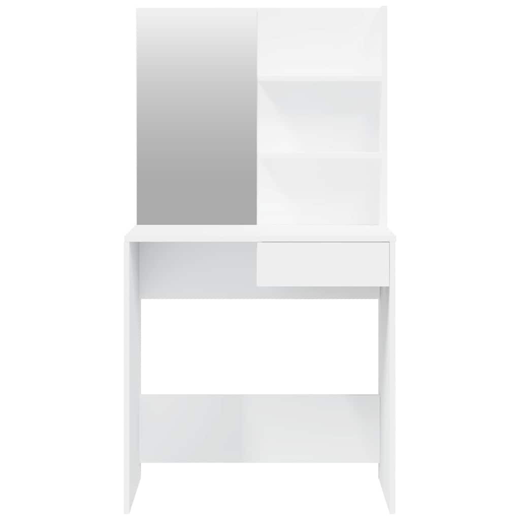 konsolbordsæt 74,5x40x141 cm hvid
