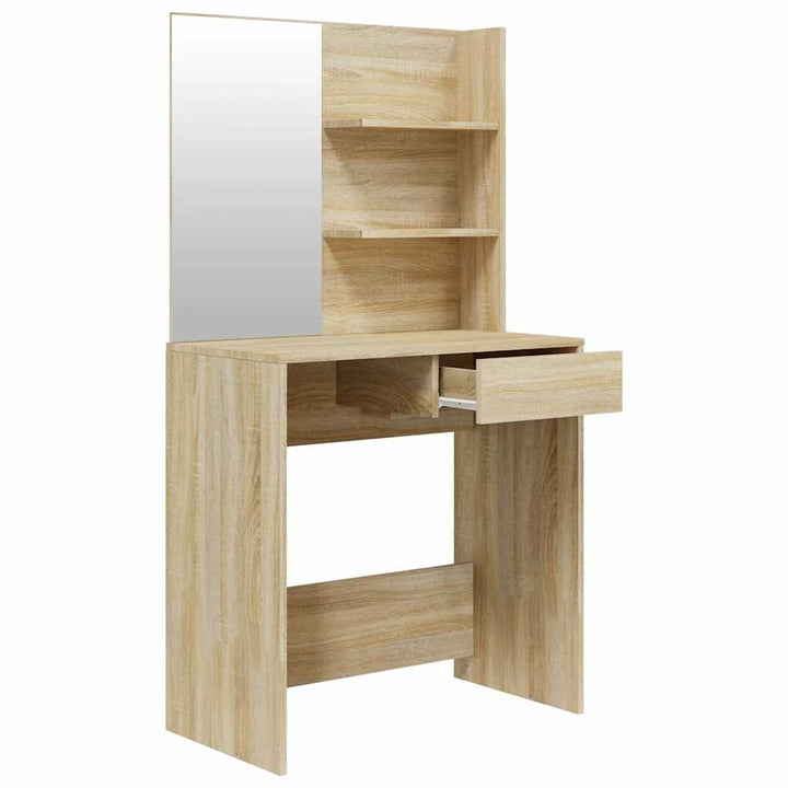 konsolbordsæt 74,5x40x141 cm sonoma-eg