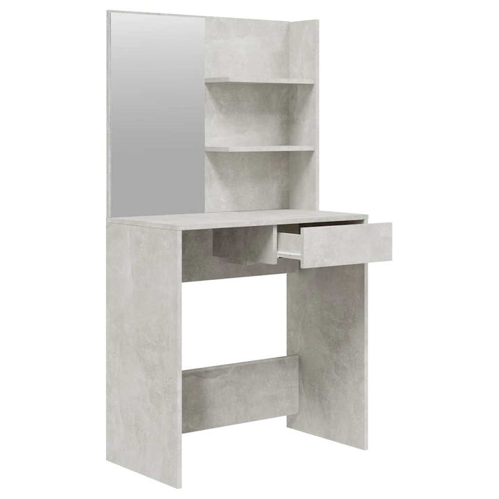 konsolbordsæt 74,5x40x141 cm betongrå
