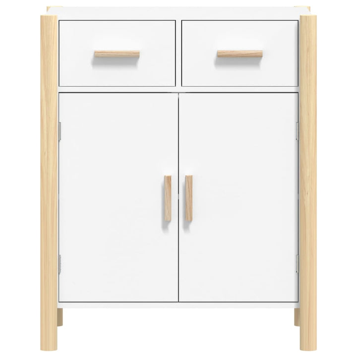 skænk 62x38x75 cm konstrueret træ hvid