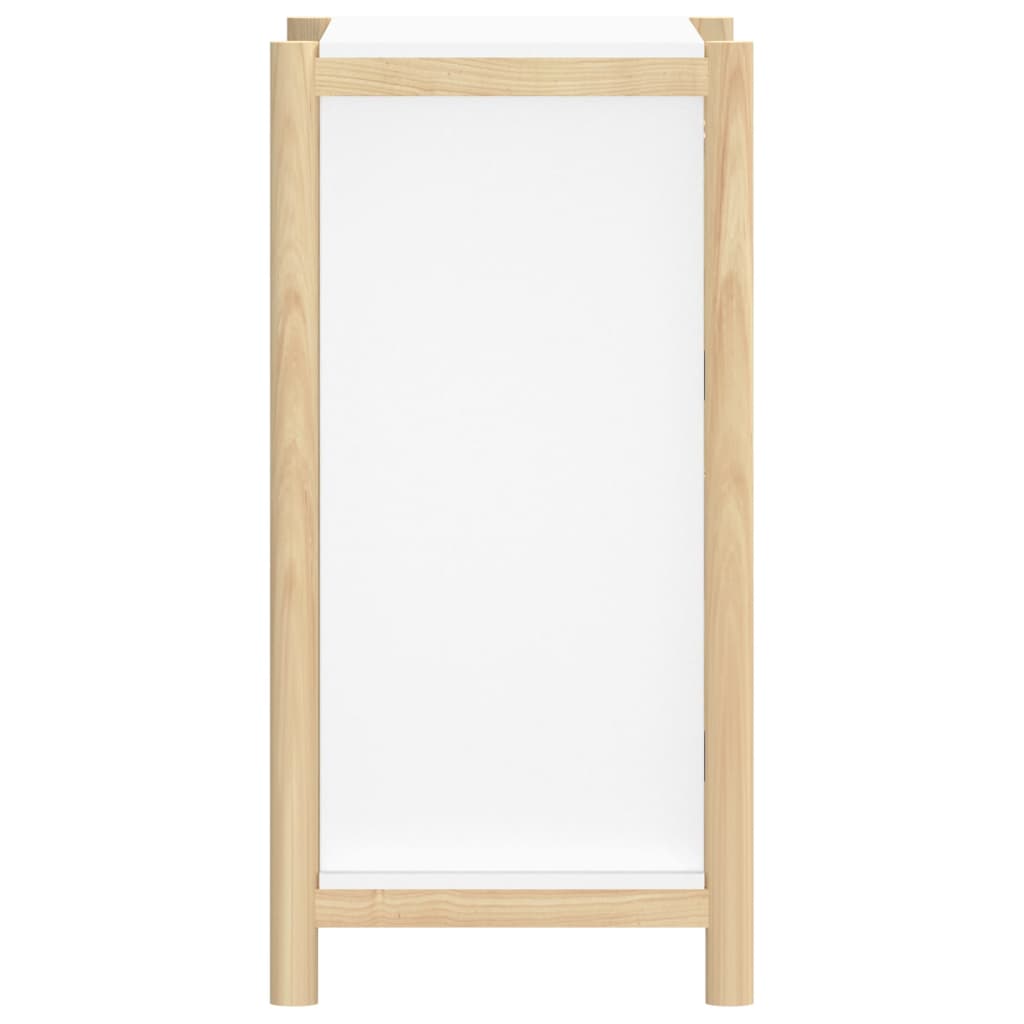 skænk 62x38x75 cm konstrueret træ hvid