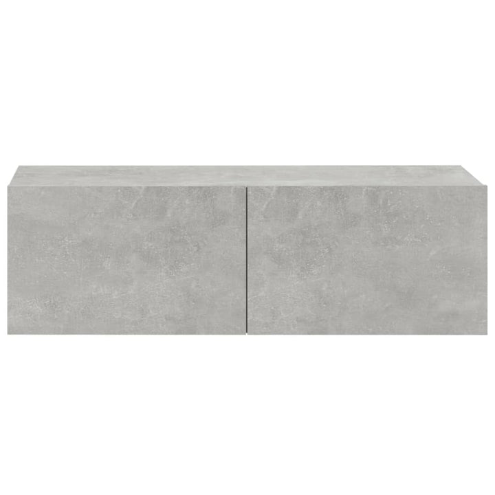 væghængte tv-skabe 4 stk. 100x30x30 cm betongrå