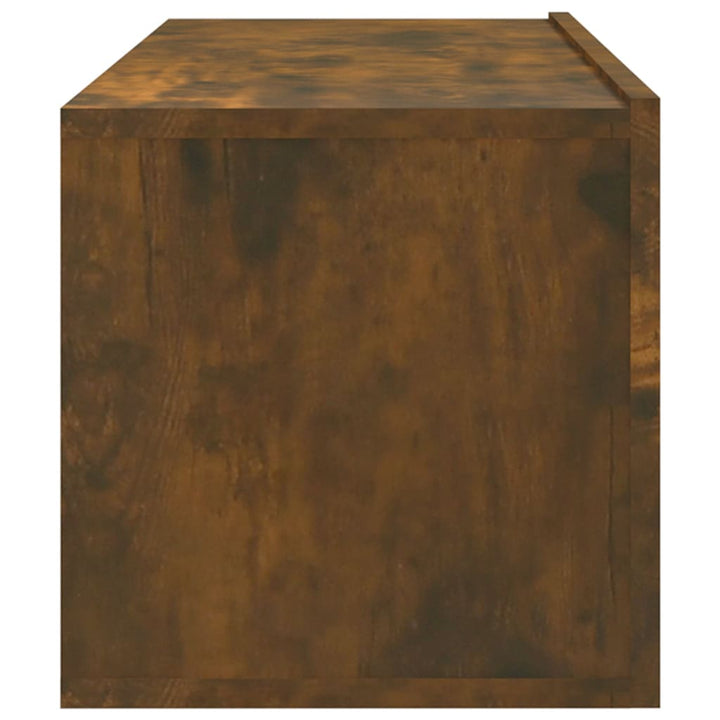 væghængte tv-skabe 4 stk. 100x30x30 cm konstrueret træ røget eg