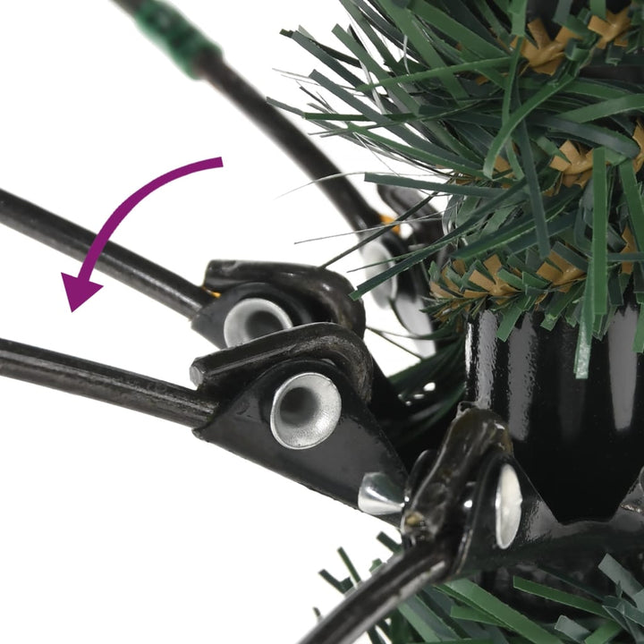 kunstigt juletræ med juletræsfod 240 cm PVC grøn