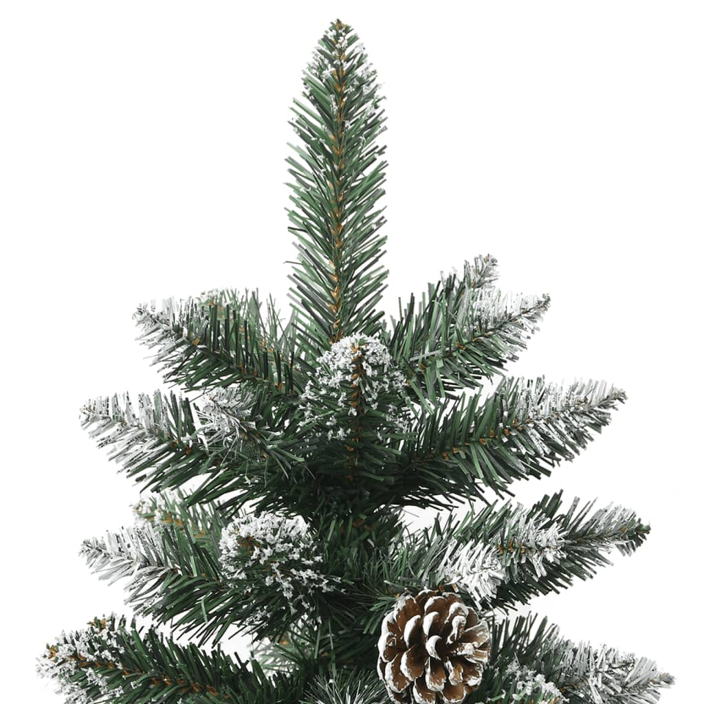 kunstigt juletræ med juletræsfod 240 cm PVC grøn
