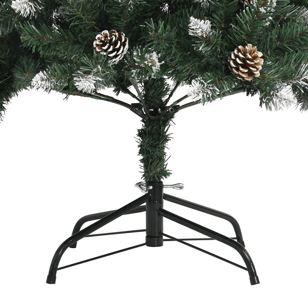 kunstigt juletræ med juletræsfod 240 cm PVC grøn